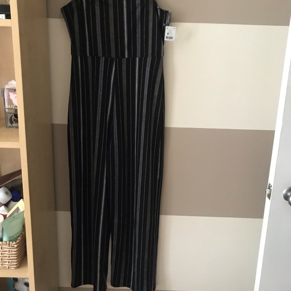 Ardene - Women’s Black &Cream Striped Jumpsuit -XS - Picture 5 of 8